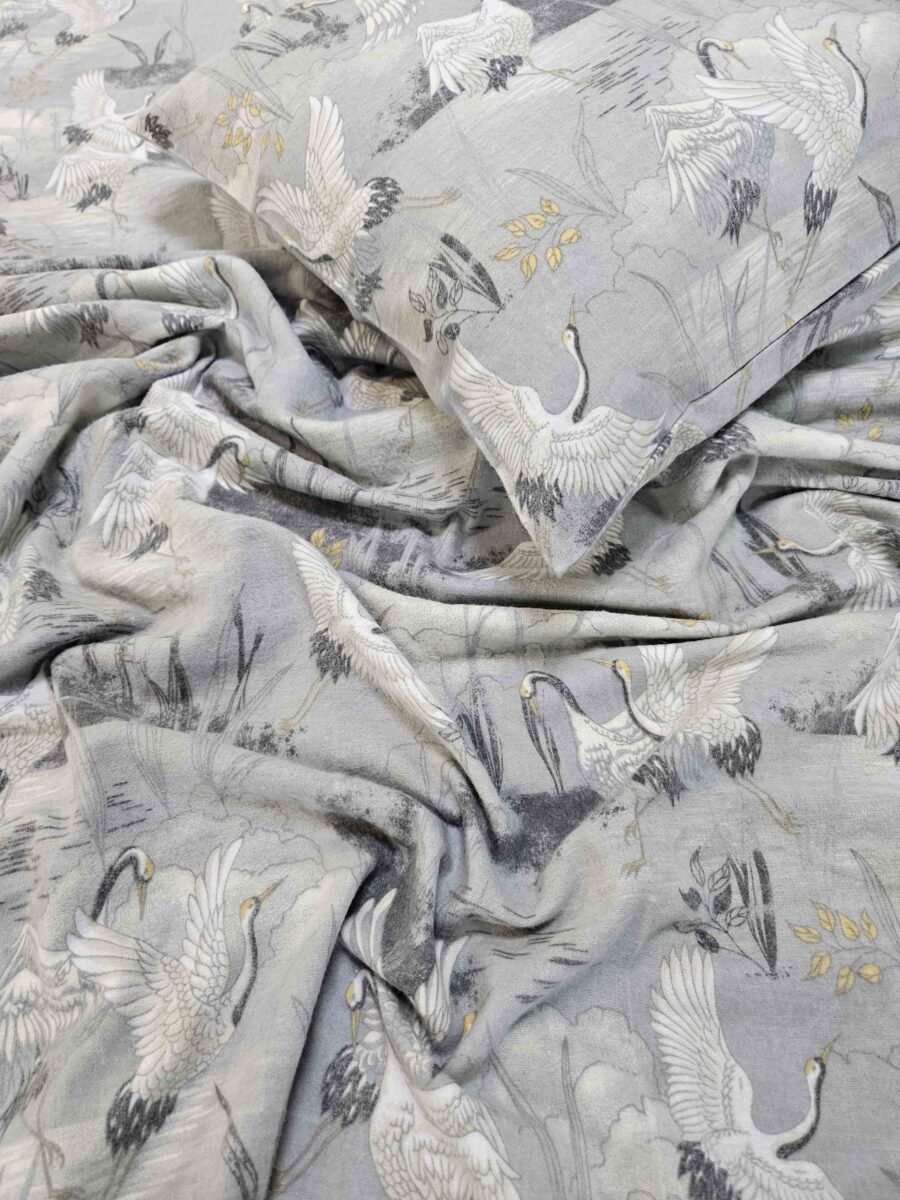 Flanelės patalynė Gervės skrydis Flanelės patalynė Gervės skrydis